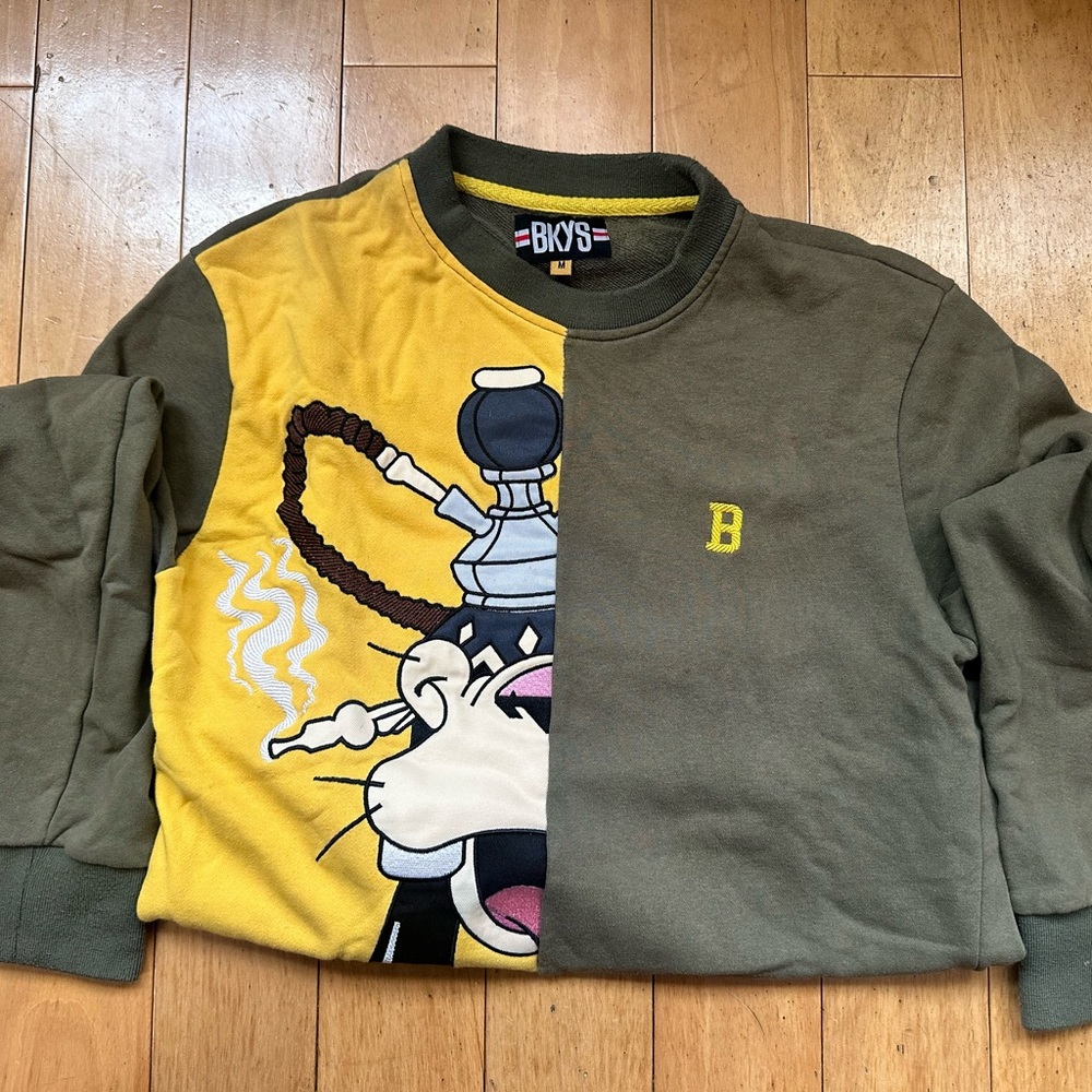 Kids Graphic Sweatshirt - Yellow and Green